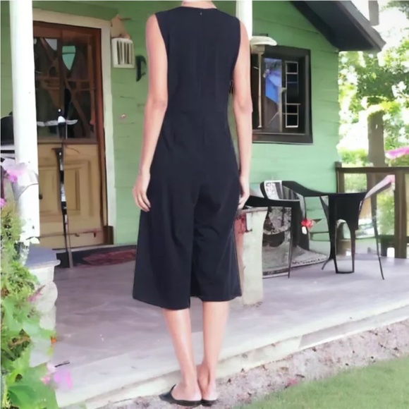 NWT $298 Eileen Fisher Vintage Jumpsuit Small 6 8 Cropped Soft V Neck Sleeveless - Picture 4 of 16